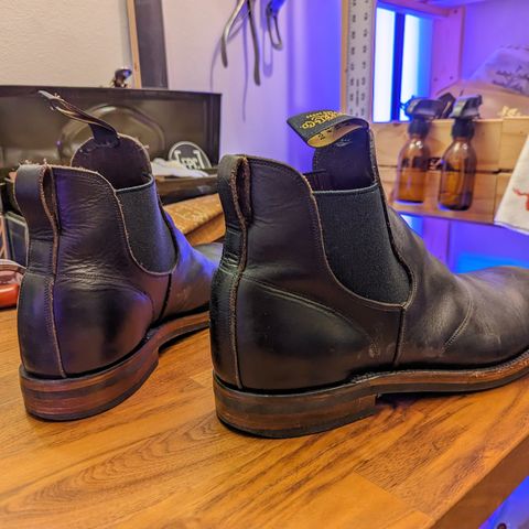 RRL Congress Boot in Horween Black Chromexcel
