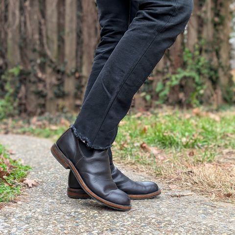 View photo of RRL Congress Boot in Horween Black Chromexcel