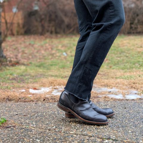 View photo of RRL Congress Boot in Horween Black Chromexcel