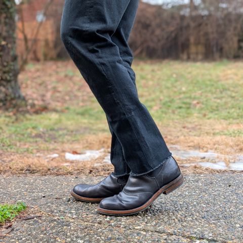 View photo of RRL Congress Boot in Horween Black Chromexcel