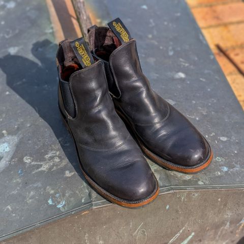 RRL Congress Boot in Horween Black Chromexcel