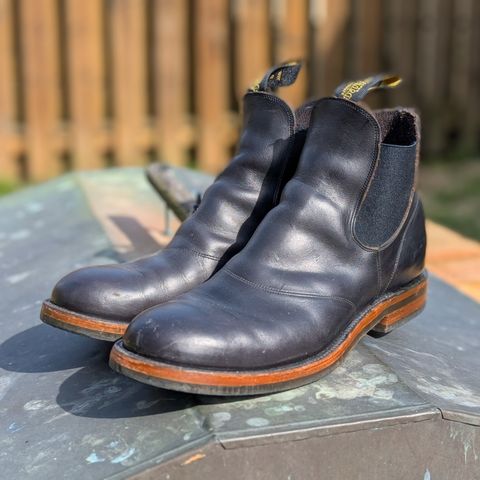 RRL Congress Boot in Horween Black Chromexcel
