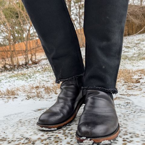 RRL Congress Boot in Horween Black Chromexcel