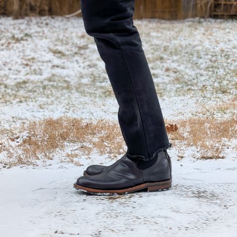 RRL Congress Boot in Horween Black Chromexcel