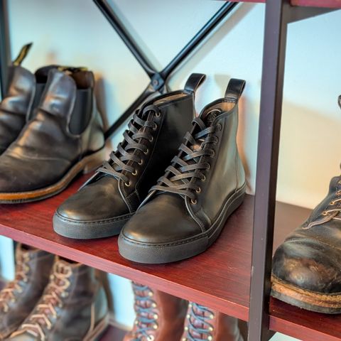 GORAL SMUGS 2.0 in Horween Black Chromexcel