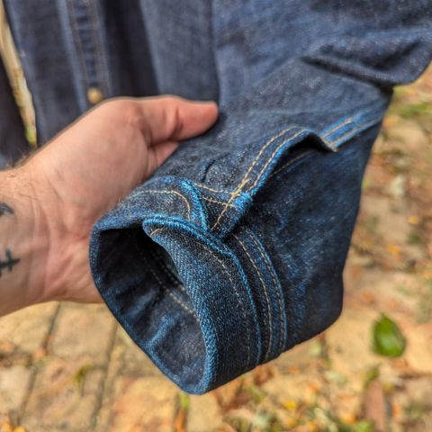 View photo of Rogue Territory Service Shirt in 13.5oz Cryptic Indigo