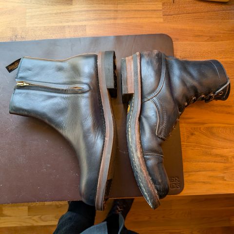 Rolling Dub Trio Casper Boot in Horween Black Chromexcel
