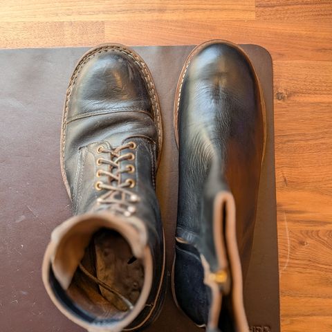 Rolling Dub Trio Casper Boot in Horween Black Chromexcel