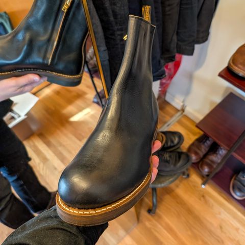 Rolling Dub Trio Casper Boot in Horween Black Chromexcel