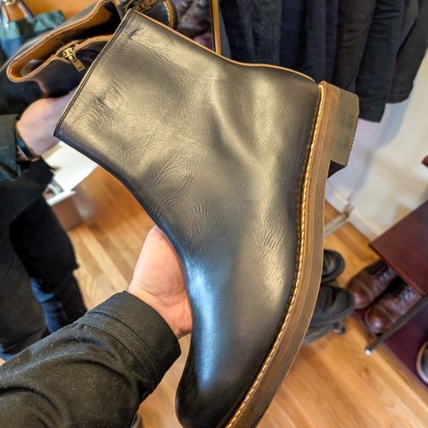 Rolling Dub Trio Casper Boot in Horween Black Chromexcel