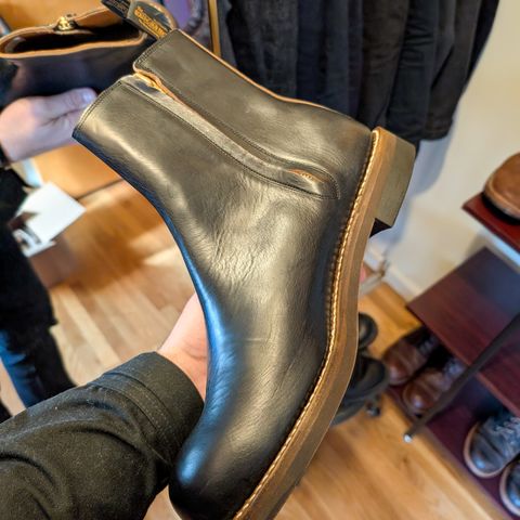 Rolling Dub Trio Casper Boot in Horween Black Chromexcel