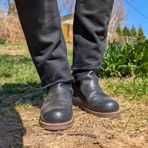 Rolling Dub Trio Casper Boot in Horween Black Chromexcel