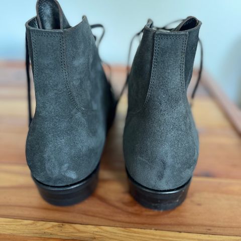Iron Boots The Great Escape in Black Italy Waxed Bullhide Reverse