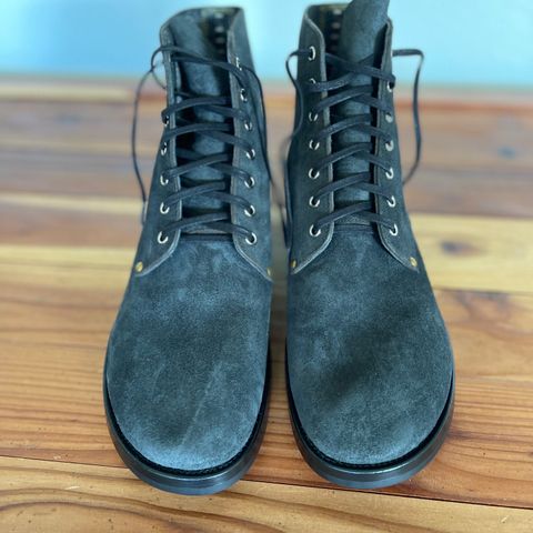 Iron Boots The Great Escape in Black Italy Waxed Bullhide Reverse