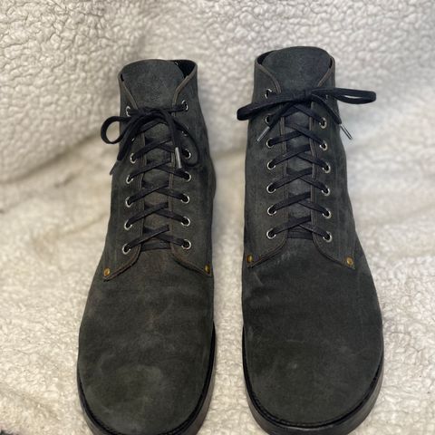 Iron Boots The Great Escape in Black Italy Waxed Bullhide Reverse