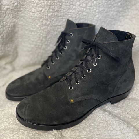 Iron Boots The Great Escape in Black Italy Waxed Bullhide Reverse