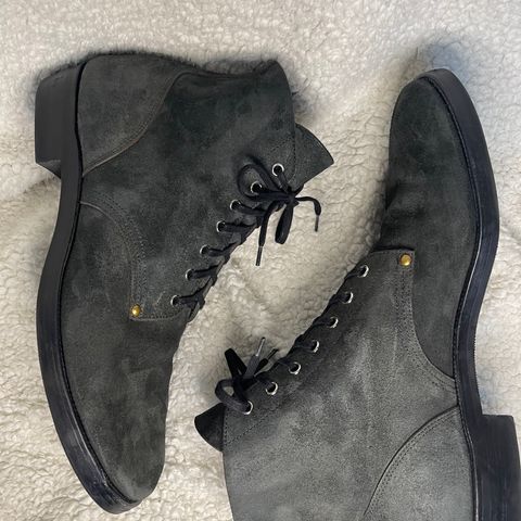 Iron Boots The Great Escape in Black Italy Waxed Bullhide Reverse