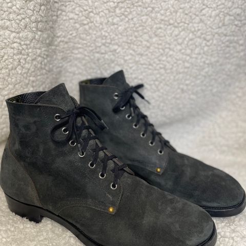 Iron Boots The Great Escape in Black Italy Waxed Bullhide Reverse
