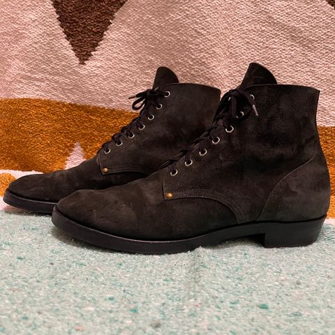 Iron Boots The Great Escape in Black Italy Waxed Bullhide Reverse
