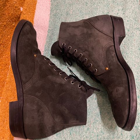 Iron Boots The Great Escape in Black Italy Waxed Bullhide Reverse