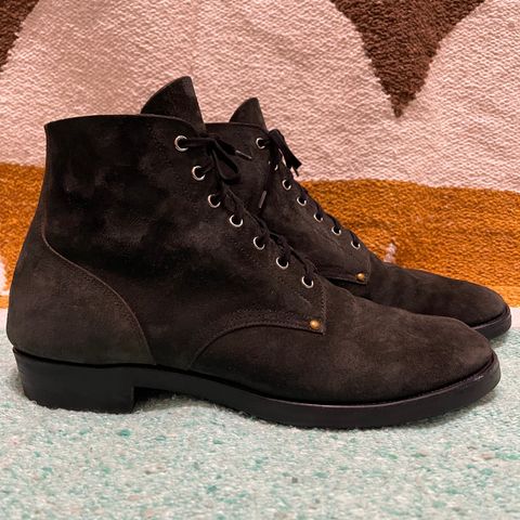 Iron Boots The Great Escape in Black Italy Waxed Bullhide Reverse
