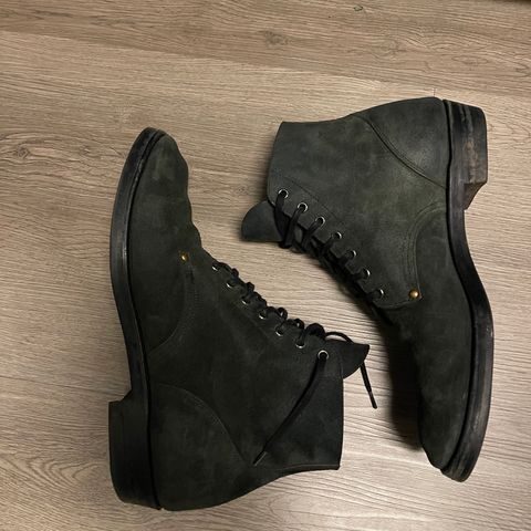 Iron Boots The Great Escape in Black Italy Waxed Bullhide Reverse