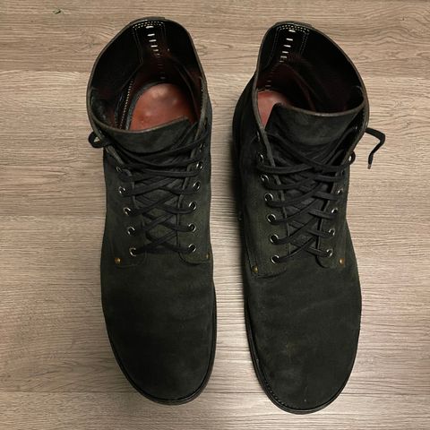 Iron Boots The Great Escape in Black Italy Waxed Bullhide Reverse