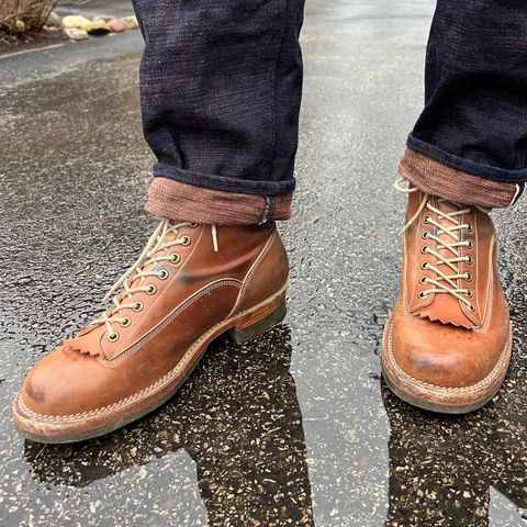 Onderhoud LVL01 Derby Boot in Horween Unglazed Natural Shell Cordovan