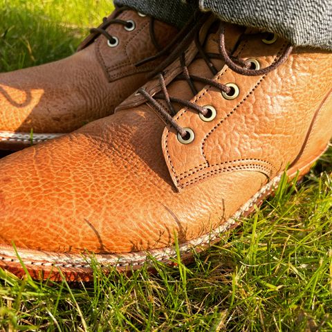 View photo of Jakkrabbits Service Boot in Shinki Brown Oiled Horsebutt