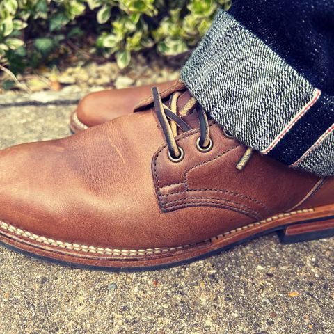 View photo of Viberg Service Boot in Horween Natural Chromexcel