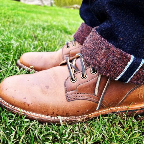 View photo of Viberg Service Boot in Horween Natural Chromexcel