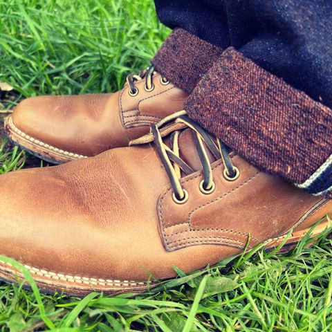 View photo of Viberg Service Boot in Horween Natural Chromexcel