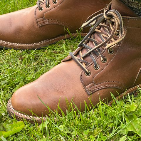 View photo of Viberg Service Boot in Horween Natural Chromexcel