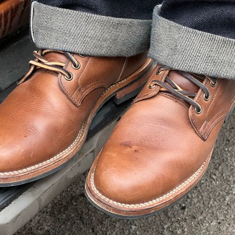 View photo of Viberg Service Boot in Horween Natural Chromexcel