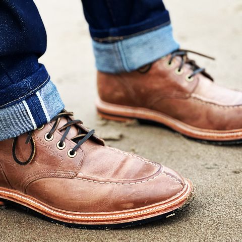 View photo of Grant Stone Ottawa Boot in Horween Natural Chromexcel