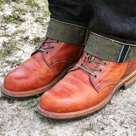 Search result thumbnail of Viberg Service Boot in Horween Saddle Tan Chromepak