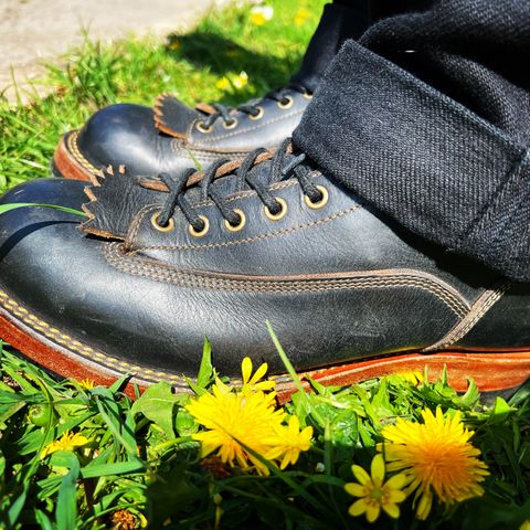 Search result thumbnail of Onderhoud LCV01 Lineman Boot in Horween Black Chromexcel