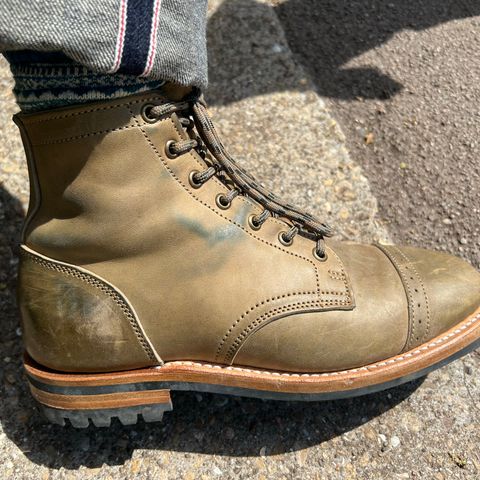 View photo of Truman Service Boot in Maryam Olive Horsebutt