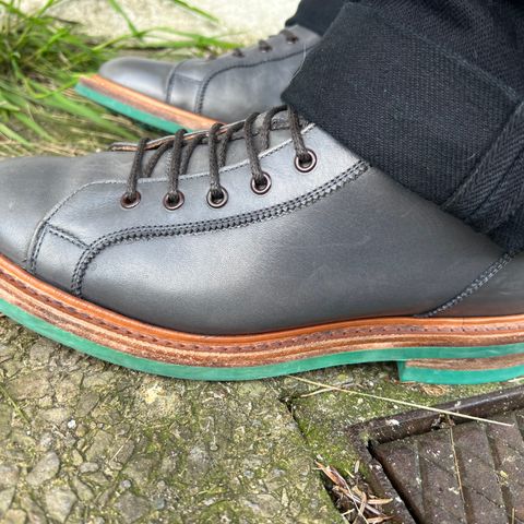 View photo of Tricker's Ethan Monkey Boot in Grey Country Calf