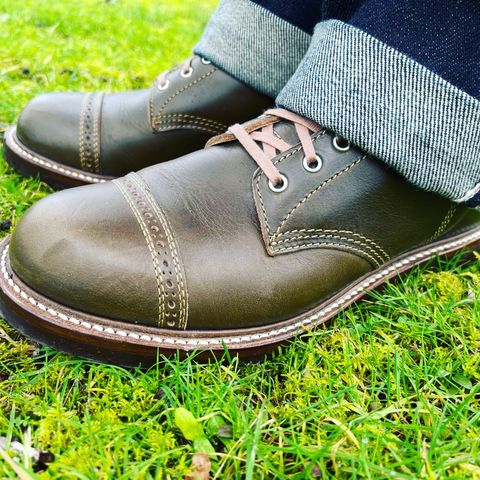 John Lofgren M-43 Service Shoes in Horween Olive Chromexcel