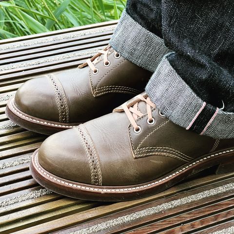 John Lofgren M-43 Service Shoes in Horween Olive Chromexcel