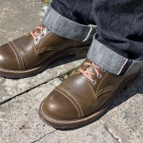 John Lofgren M-43 Service Shoes in Horween Olive Chromexcel