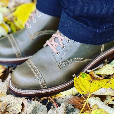 John Lofgren M-43 Service Shoes in Horween Olive Chromexcel