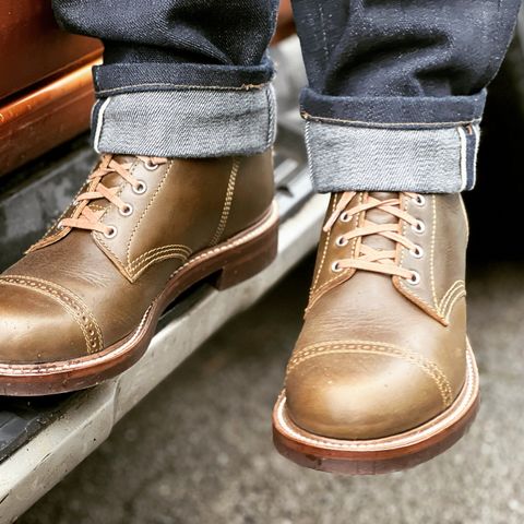 John Lofgren M-43 Service Shoes in Horween Olive Chromexcel