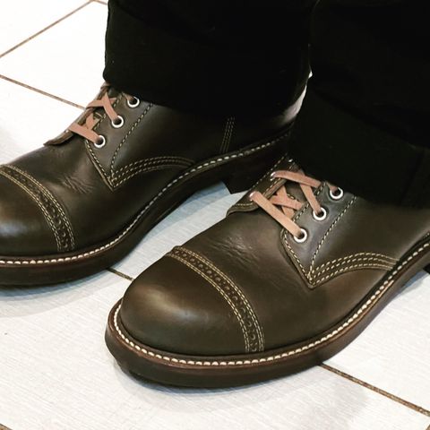 John Lofgren M-43 Service Shoes in Horween Olive Chromexcel