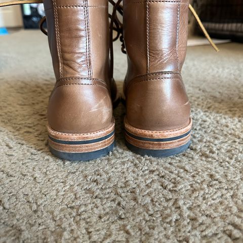 View photo of Oak Street Bootmakers Trench Boot in Horween Natural Chromexcel