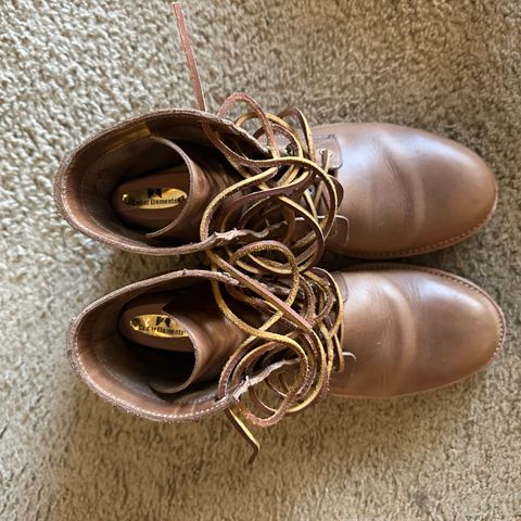 View photo of Oak Street Bootmakers Trench Boot in Horween Natural Chromexcel