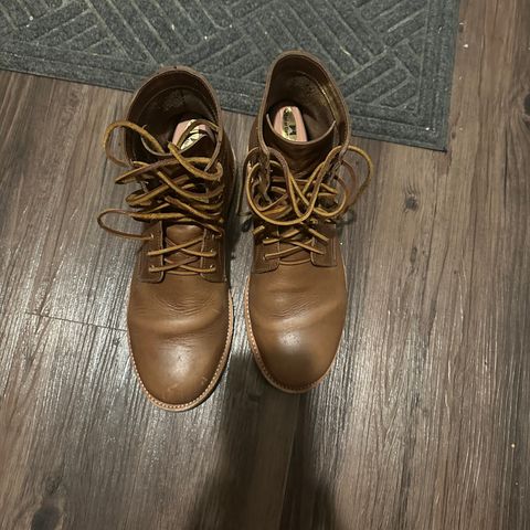 View photo of Oak Street Bootmakers Trench Boot in Horween Natural Chromexcel