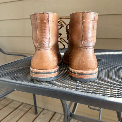 View photo of Oak Street Bootmakers Trench Boot in Horween Natural Chromexcel