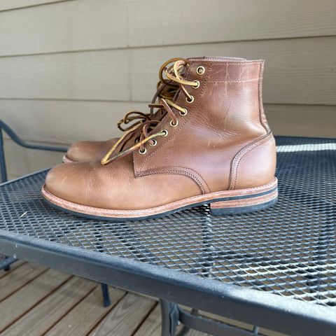 View photo of Oak Street Bootmakers Trench Boot in Horween Natural Chromexcel